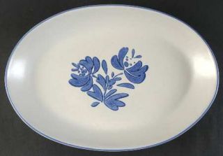 Pfaltzgraff Yorktowne (Usa) 15 Oval Serving Platter, Fine China Dinnerware   Bl