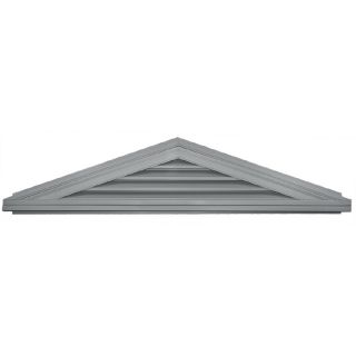 Builders Edge Paintable Vinyl Gable Vent (Fits Opening 8 in x 7 in; Actual 4/12 in Pitch  14.5 in x 74 in)
