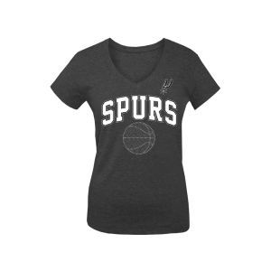 San Antonio Spurs 5th & Ocean NBA Womens Basketball Rhinestone T Shirt
