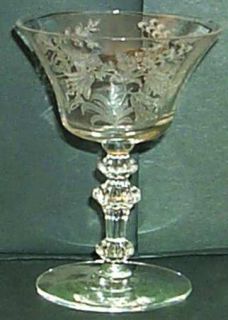Tiffin Franciscan Fuchsia (Etched) Liquor Cocktail   Stem #15083, Etched