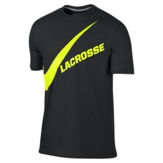 Nike Lacrosse Checker Mens T Shirt   Black