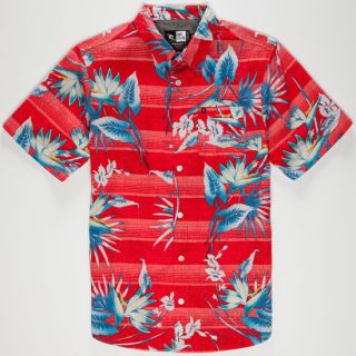 Last Call Boys Hawaiian Shirt Red In Sizes Small, X Large, Medium, Lar
