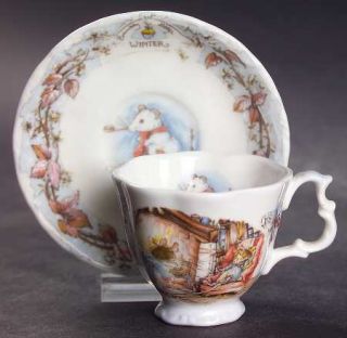 Royal Doulton Brambly Hedge Miniature Cup and Saucer Set, Fine China Dinnerware