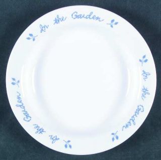 Corning In The Garden Rim Soup Bowl, Fine China Dinnerware   Corelle,Blue Flower