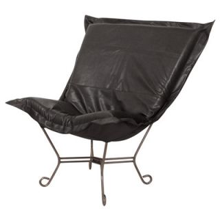 Howard Elliott Puff Scroll Avanti Lounge Chair 500 19 Color Black