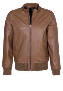 Selected Homme   Leather jacket   brown