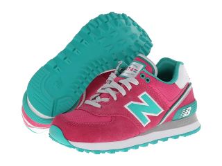 New Balance Classics WL574 Stadium Jacket Womens Classic Shoes (Pink)