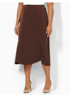Catherines Plus Size Slice Of Life Skirt   Womens Size 0X, Coffee Bean