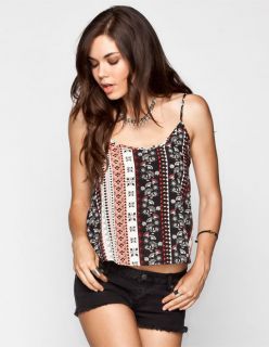 Linear Boho Print Womens Cami Multi In Sizes X Small, Small, X Large, M
