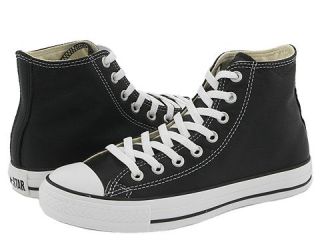 Converse Chuck Taylor All Star Leather Hi Classic Shoes (Black)
