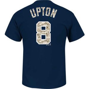 Atlanta Braves Justin Upton Majestic MLB Camo Player T Shirt