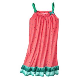 Xhilaration Girls Watermelon Strapless Nightgown   Coral XS
