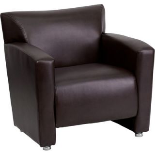 FlashFurniture Hercules Majesty Series Leather Chair 222 1 BK GG / 222 1 BN G