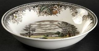 Japan China Meadow Black Multicolor Coupe Soup Bowl, Fine China Dinnerware   Bla