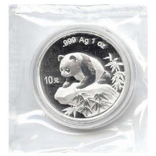 Chinese Silver Panda One Ounce 1999 (Small Date) Toys & Games