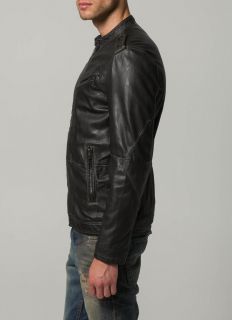 Diesel LEPRANDIS   Leather jacket   black