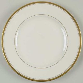 Syracuse Regent Salad Plate, Fine China Dinnerware   Thick Gold Trim     Ivory B