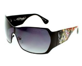 Ed Hardy Brad 2 Sunglasses Black Sports & Outdoors