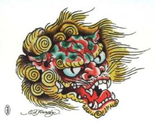 Ed Hardy Asian Dragon Temporary Body Art Tattoos 3" x 4" Childrens Temporary Tattoos Clothing