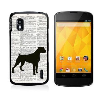 Boxer Dog On Dictionary Retro Vintage Google Nexus 4 Case   For Nexus 4 Cell Phones & Accessories