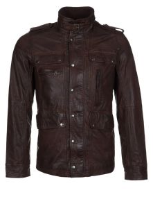 Tom Tailor   Leather jacket   brown