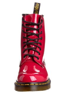 Dr. Martens ORIGINAL 1460 BLACK PAYTENT   Lace up boots   red