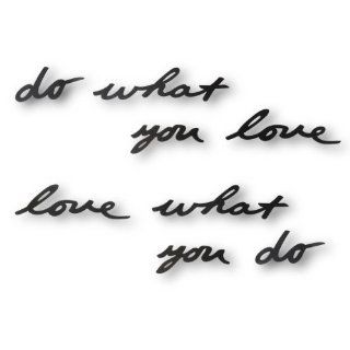 Umbra Mantra Do What You Love Metal Wall Decor Phrase   Wall Sculptures
