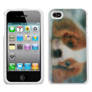 Hard Plastic Snap on Cover Fits Apple iPhone 4 4S Puppies (003/White) Illusion AT&T, Verizon (does NOT fit Apple iPhone or iPhone 3G/3GS or iPhone 5/5S/5C) Cell Phones & Accessories