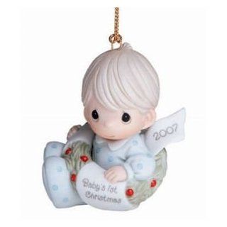 Precious Moments **Baby's First Christmas, Boy, 2007, Ornament** 710006 Baby