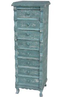 Oriental Furniture Distressed Chest of Eight Drawers   Storage Chests