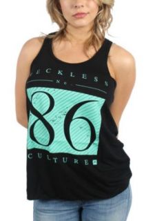 Young and Reckless   Womens Eighty Sixed Tank Top in Black, Size X Small, Color Black