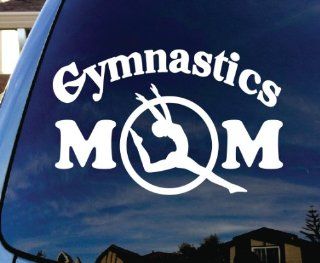 Gymnastics Mom Car Window Vinyl Decal Sticker 6" Wide 