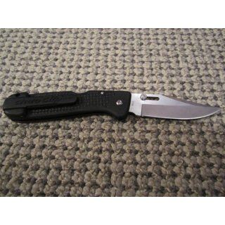 SOG Specialty Knives & Tools AC10 CP AutoClip Mini Knife with Straight Edge Folding 2.68 Inch Steel Blade and Black GRN Handle, Satin Finish