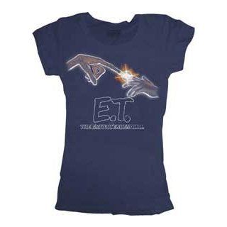 E.T. the Extra Terrestrial   Touch Juniors Babydoll T Shirt, LARGE Clothing