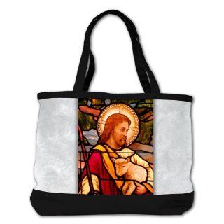Shoulder Bag Purse (2 Sided) Black Jesus Christ with Lamb 