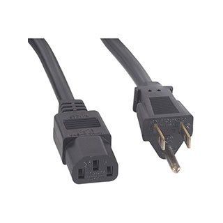 6 Foot IEC Power Cord for Computers, TVs, etc. Electronics
