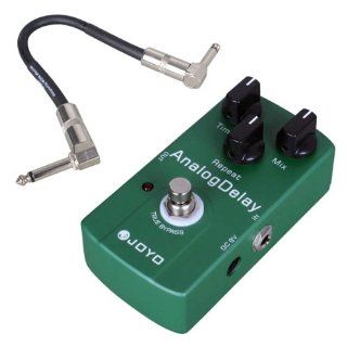 JOYO JF 33 Green Analog Delay Effector True Bypass + Donner Patch Cable Musical Instruments
