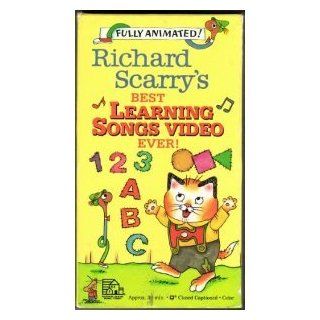 Richard Scarry's Best Learning Songs Video Ever (Kids First Award winner) [VHS] Richard Scarry Movies & TV