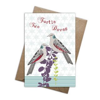 two turtle doves card by ashley thomas