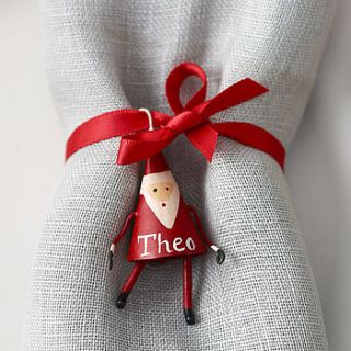personalised mini christmas decoration by chantal devenport designs