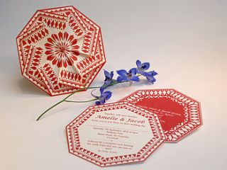 origami wedding invitations by anja jane