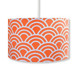 fan stripe handmade lampshade by hunkydory home