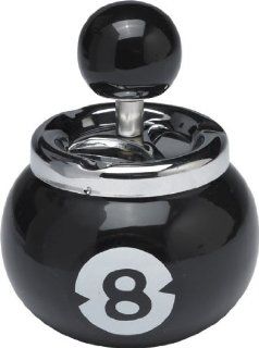 Novelty Items Eight Ball Push Button Ash Tray Automotive