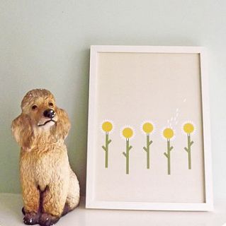 daisy print by clare nicolson
