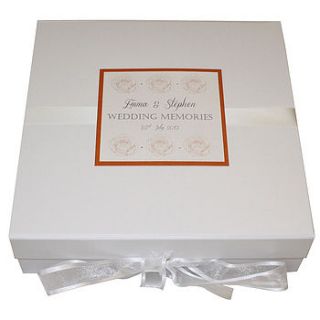 personalised aurora wedding memory box by dreams to reality design ltd