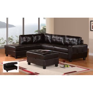 Global Furniture USA Bonded Leather Sectional