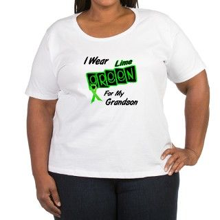 I Wear Lime Green For My Grandson 8 T Shirt by awarenessgifts