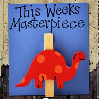 this weeks masterpiece dinosaur wooden peg by angelic hen