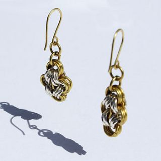 chainmail earrings by hiro + wolf