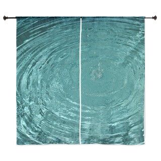 rain drops falling in water 60 Curtains by designsanddesigns